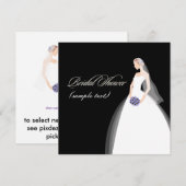 PixDezines Bride 2 B, klantgerichte achtergrond Kaart (Voorkant / Achterkant)