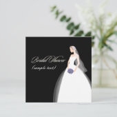 PixDezines Bride 2 B, klantgerichte achtergrond Kaart (Staand voorkant)