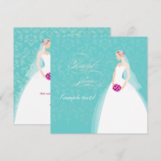 PixDezines Bride 2 B, klantgerichte achtergrond Kaart (Voorkant / Achterkant)