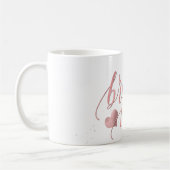 PixDezines Bridesmaid/Faux Roos Gold/modern script Koffiemok (Links)