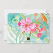 PixDezines Bridesmaid/Floral/Waterverf/May Flower Kaart (Achterkant)