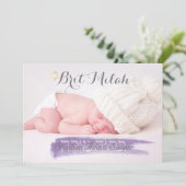 PixDezines brit milah/foto lijst+sterren/diy kleur Kaart (Staand voorkant)