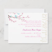 PixDezines brit shalom/cherry blossom/dij kleur Kaart (Achterkant)