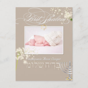 PixDezines brit shalom/foto lijst+stars/diy color Kaart