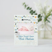 PixDezines brit shalom/foto lijst+sterren/diy kleu Kaart (Staand voorkant)