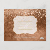 PixDezines brons/faux folie/foto's opslaan van de  Aankondigingskaart (Achterkant)