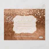 PixDezines brons/faux folie/foto's opslaan van de  Aankondigingskaart (Achterkant)