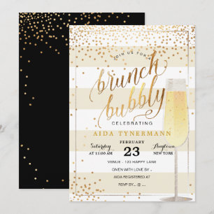PixDezines Bruch+Bubble Faux Gold Confetti Kaart