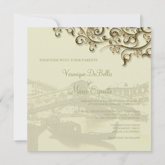 PixDezines  Brug Venezia+Rialto Kaart (Achterkant)