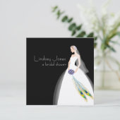 PixDezines Bruid 2 B Kaart (Staand voorkant)