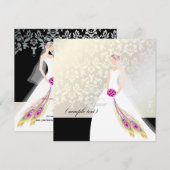 PixDezines Bruid 2 B Kaart (Voorkant / Achterkant)