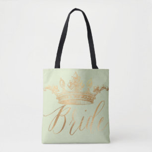 PixDezines Bruid/Kroon/Nepgoud/Doe-het-zelf Kleur Tote Bag