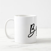 PixDezines Bruid/Modern Schrift Koffiemok (Links)