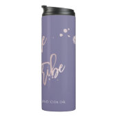 PixDezines Bruid Tribe Blush Modern Script Thermosbeker (Geroteerd rechts)