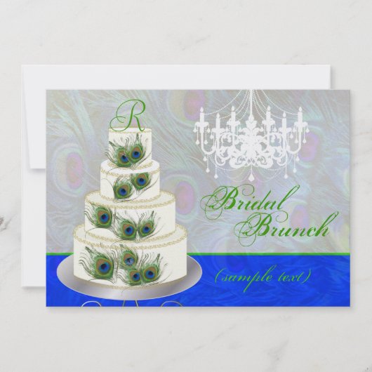 PixDezines bruidbrunch/dij evenement/pekstaart Kaart (Voorkant)