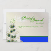 PixDezines bruidbrunch/dij evenement/pekstaart Kaart (Achterkant)