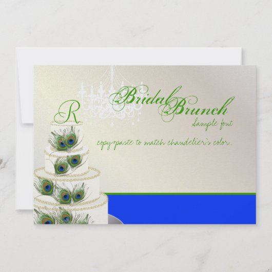 PixDezines bruidbrunch/dij evenement/pekstaart Kaart (Achterkant)