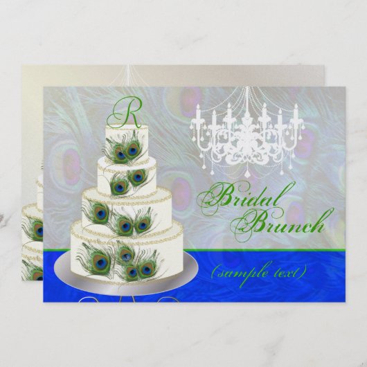 PixDezines bruidbrunch/dij evenement/pekstaart Kaart (Voorkant / Achterkant)