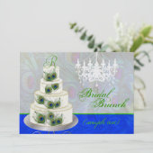 PixDezines bruidbrunch/dij evenement/pekstaart Kaart (Staand voorkant)