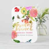 PixDezines Bruids Brunch Ranunculus/DIY Achtergron Kaart (Staand voorkant)