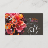 PixDezines bruidsboeket, bloemisten/doe kleuren Visitekaartje (Voorkant)