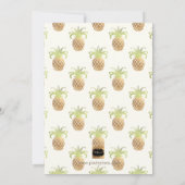 PixDezines Bruidsbrunch/Faux Goud/Ananas Kaart (Achterkant)