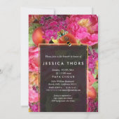 PixDezines Bruidsbrunch Pioenen/Calla Lily Kaart (Achterkant)