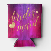 PixDezines Bruidsmeisje, Magenta+Paarse Ombre H2O Blikjeskoeler (Voorkant)