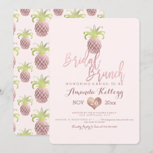 PixDezines Bruidsontbijt/Nep Rose Goud/Ananas Kaart