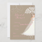 PixDezines bruidsshower/kant parasol/DIY achtergro Kaart (Achterkant)