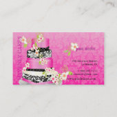 PixDezines bruidstaart/Bakkerij/doe-het-zelf kleur Visitekaartje (Achterkant)