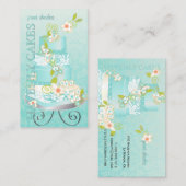 PixDezines bruidstaart/Bakkerij/pâtisserie Visitekaartje (Voorkant / Achterkant)