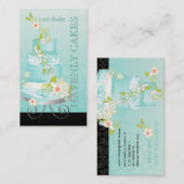 PixDezines bruidstaart/Bakkerij/pâtisserie Visitekaartje (Voorkant / Achterkant)