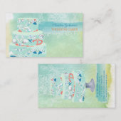 PixDezines bruidstaarten / waterverf beïnvloedt Visitekaartje (Voorkant / Achterkant)