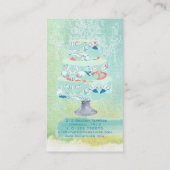 PixDezines bruidstaarten / waterverf beïnvloedt Visitekaartje (Achterkant)