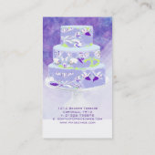 PixDezines bruidstaarten / waterverf beïnvloedt Visitekaartje (Achterkant)