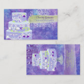 PixDezines bruidstaarten / waterverf beïnvloedt Visitekaartje (Voorkant / Achterkant)