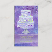 PixDezines bruidstaarten / waterverf beïnvloedt Visitekaartje (Achterkant)