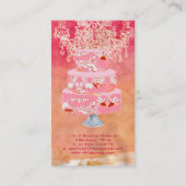 PixDezines bruidstaarten / waterverf beïnvloedt Visitekaartje (Achterkant)