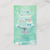 PixDezines bruidstaarten / waterverf beïnvloedt Visitekaartje (Achterkant)