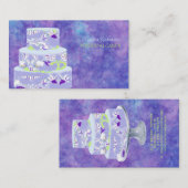 PixDezines bruidstaarten / waterverf beïnvloedt Visitekaartje (Voorkant / Achterkant)