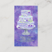 PixDezines bruidstaarten / waterverf beïnvloedt Visitekaartje (Achterkant)