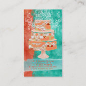 PixDezines bruidstaarten / waterverf beïnvloedt Visitekaartje (Achterkant)