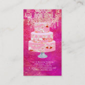 PixDezines bruidstaarten / waterverf beïnvloedt Visitekaartje (Achterkant)