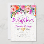 PixDezines Bruiloft Feest Lente Bloemen Kaart (Voorkant)