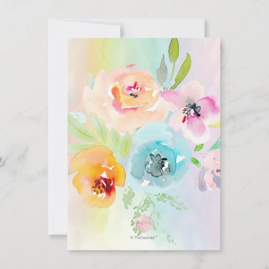 PixDezines Brunch Bubble/Cotton Snoep Confetti Kaart (Achterkant)