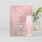 PixDezines Brunch Bubbly/Confetti+Ombre Roos Kaart (Staand voorkant)