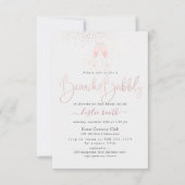 PixDezines Brunch+Bubbly Roze Champagne Kaart (Voorkant)