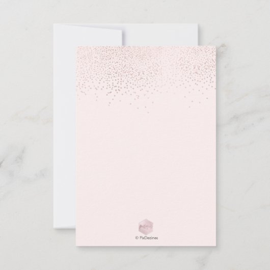 PixDezines Brunch+Bubbly Roze Champagne Kaart (Achterkant)