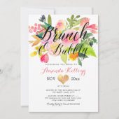 PixDezines Brunch & Bubbly Spring Bloemen Kaart (Voorkant)